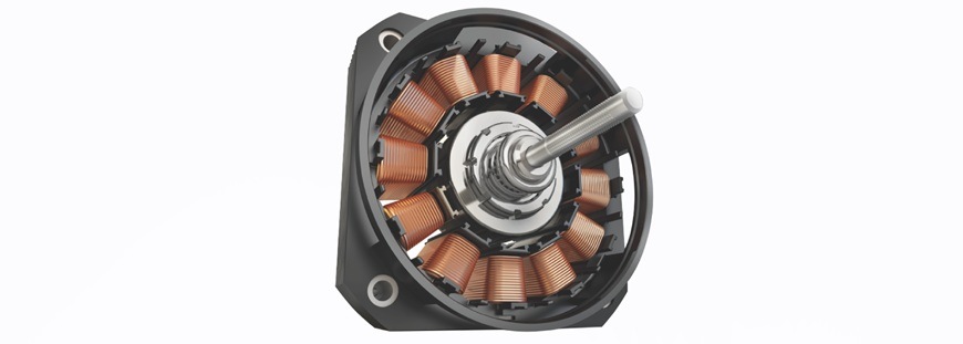 Pračka Beko AWGB 1012S/PRO stříbrná Detail obrázku invertorového motoru.