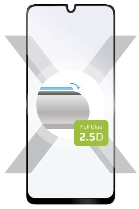 Tvrzené sklo FIXED Full-Cover na Samsung Galaxy M22 černé