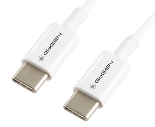 Kabel GoGEN USB-C/USB-C, bílá