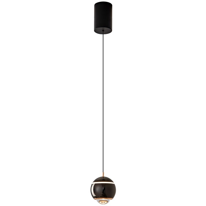 Závěsné svítidlo IMMAX NEO DORMINE SMART stahovací, Zigbee 3.0, TUYA - matná černé