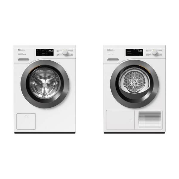 Set výrobků Miele WED 385 WCS + TED 645 WP bílý