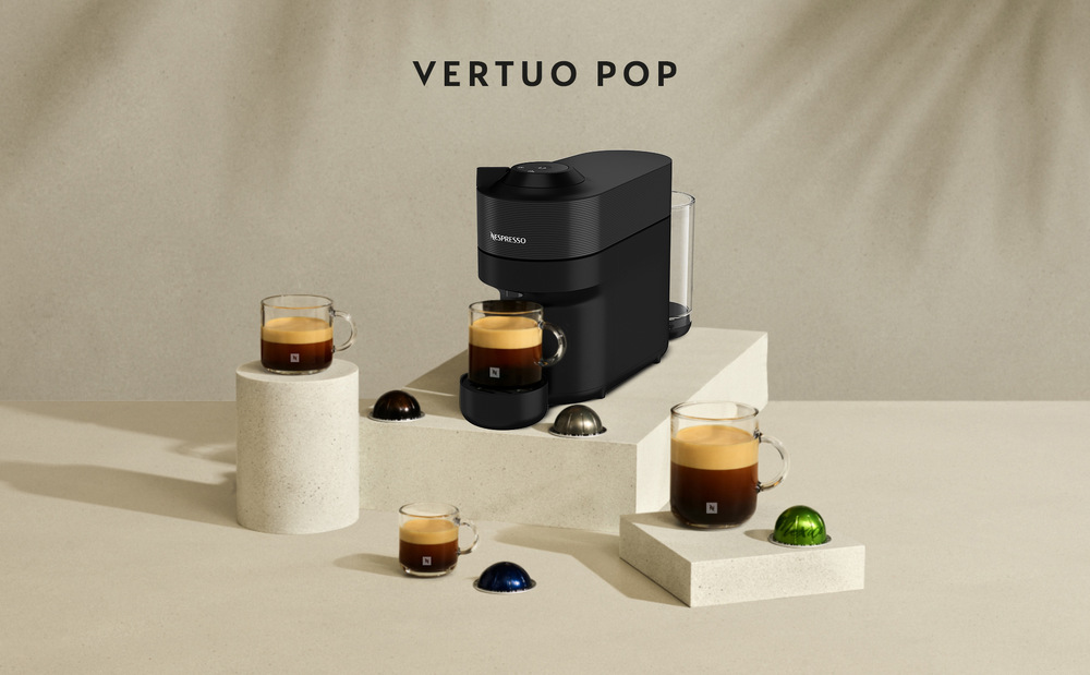 Kapslový kávovar De'Longhi Nespresso Vertuo Pop ENV90.B černý