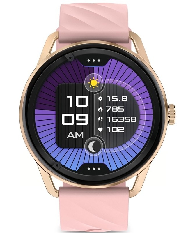 Chytré hodinky Aligator Watch AMOLED PRO, růžová barva.