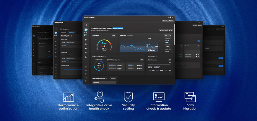 Software Samsung Magician pro správu, kontrolu stavu a optimalizaci SSD