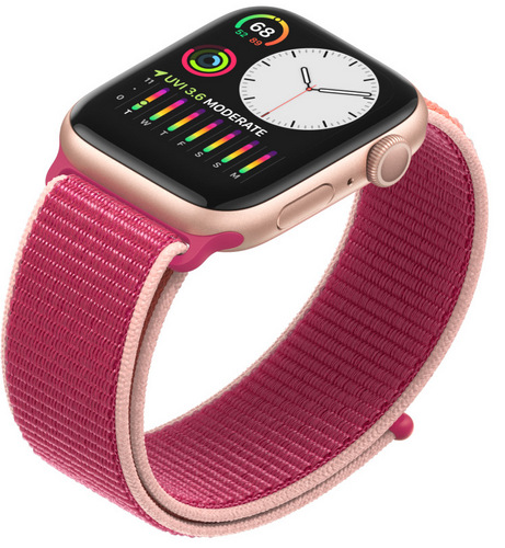Chytré hodinky Apple Watch Series 5 GPS 44mm pouzdro z vesmírně šedého hliníku - černý sportovní řemínek Chytré hodinky Apple Watch Series 5 GPS 44mm pouzdro z vesmírně šedého hliníku - černý sportovní řemínek