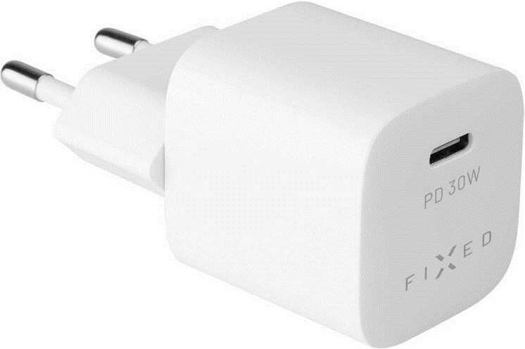 Nabíječka do sítě FIXED Mini USB-C PD, 30W bílá FIXED Mini