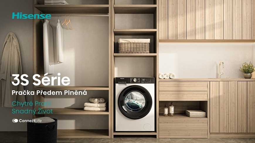 Pračka Hisense WF3S8045BW3, bílá