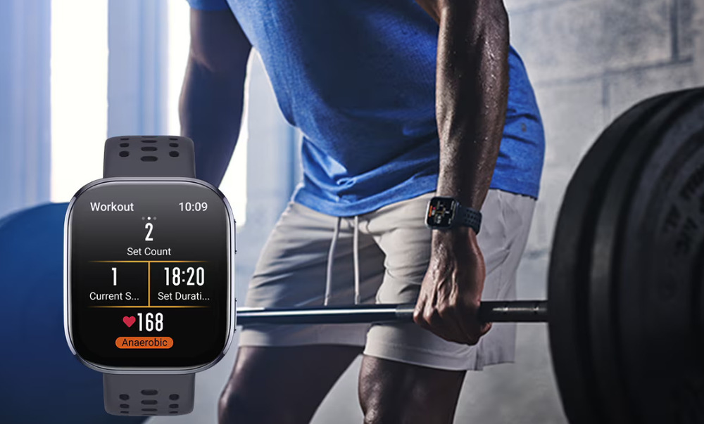 Chytré hodinky Amazfit Bip 6 šedé/zlaté