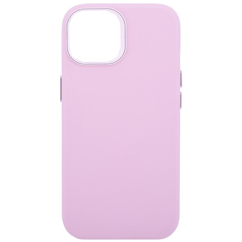 Kryt na mobil WG Leather Frame Magnet na Apple iPhone 15 růžový