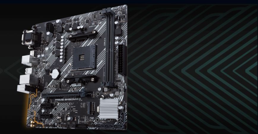 Základní deska Asus PRIME B450M-K II Lifestylová fotka Asus PRIME B450M-K II
