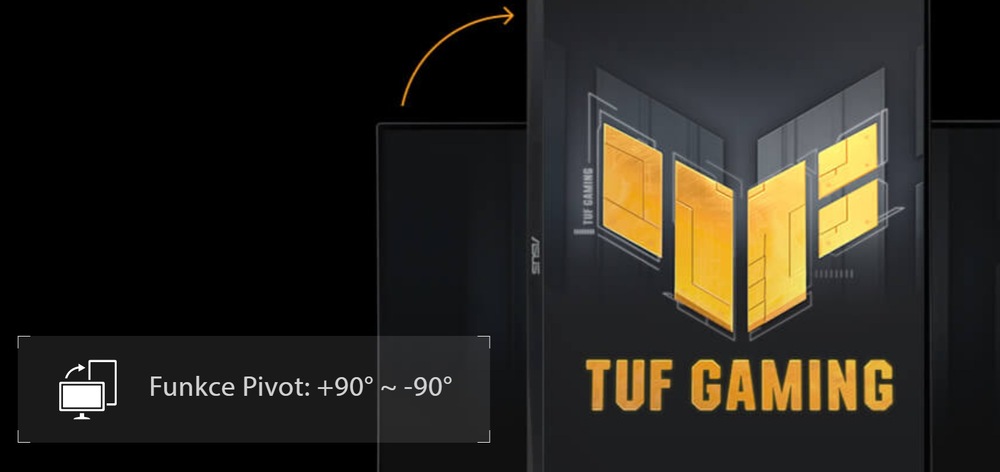 Herní monitor Asus TUF VG27AQML1A-W bílý Naklápění, pivot a výškové nastavení až 130 mm s matným povrchem a VESA zajišťují ergonomii a flexibilitu