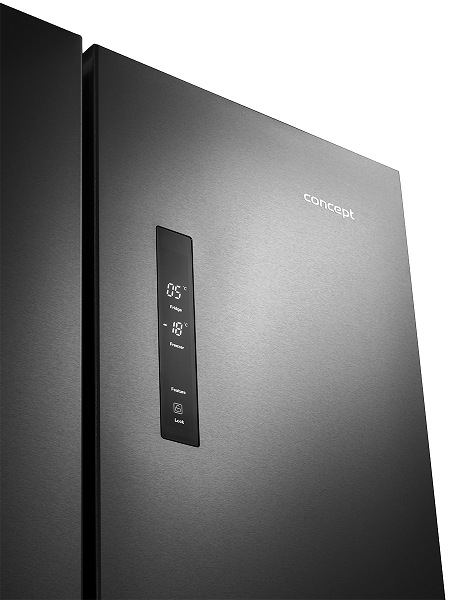 Americká lednice Concept TITANIA LA8383ds černá/nerez