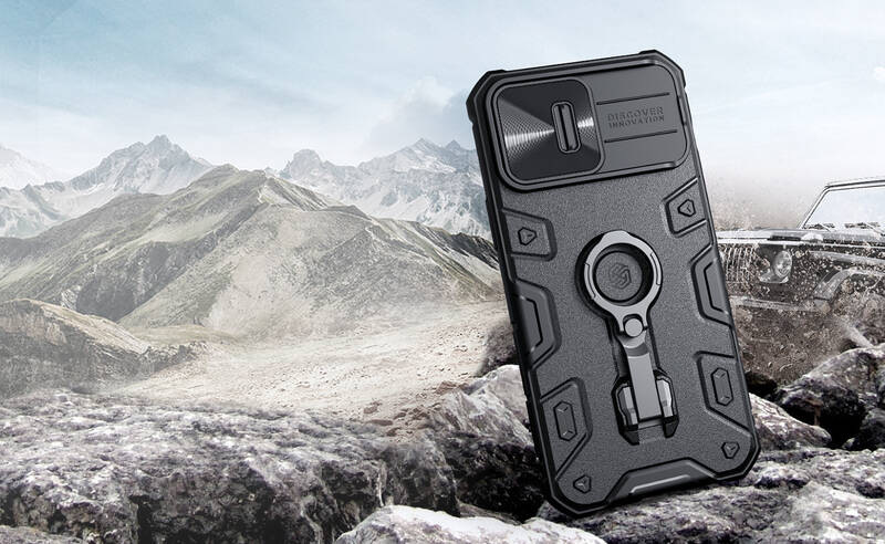 Kryt na mobil Nillkin CamShield Armor PRO Magnetic na Apple iPhone 14 černý