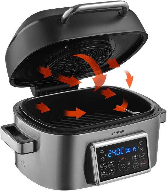 Fritéza horkovzdušná Sencor SBG 8900SS černá/stříbrná