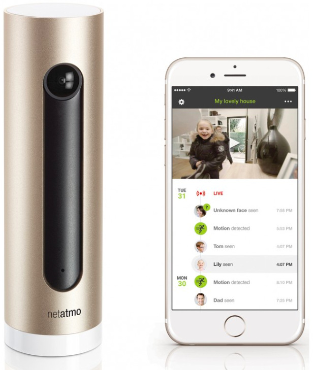 IP kamera Netatmo Smart Indoor - bílá/zlatá