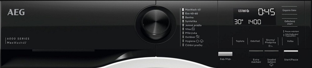 Pračka AEG série 6000 LFR6G544C bílá Ovládací panel pračky AEG LFR6G544C 6000 ProSense