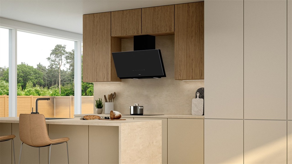 Odsavač par Gorenje G600 WHI96236B černý Odsavač par Gorenje WHI96236B v interiéru