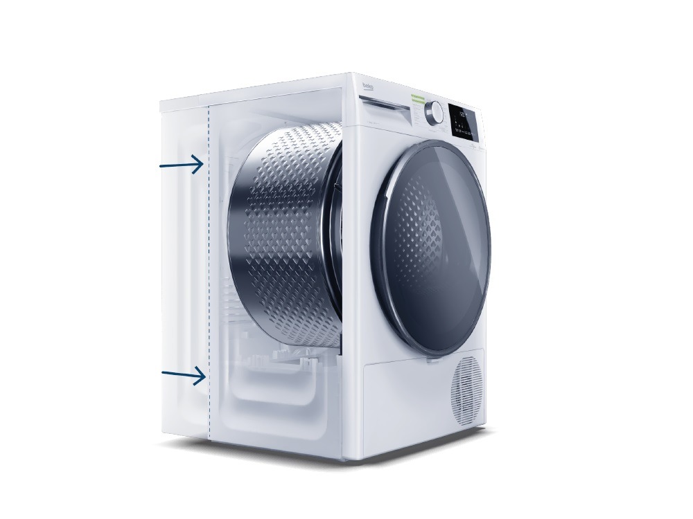 Sušička prádla Beko BM3T3724WBB, bílá, slim