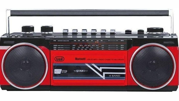 Radiomagnetofon Trevi RR 501 BT červený