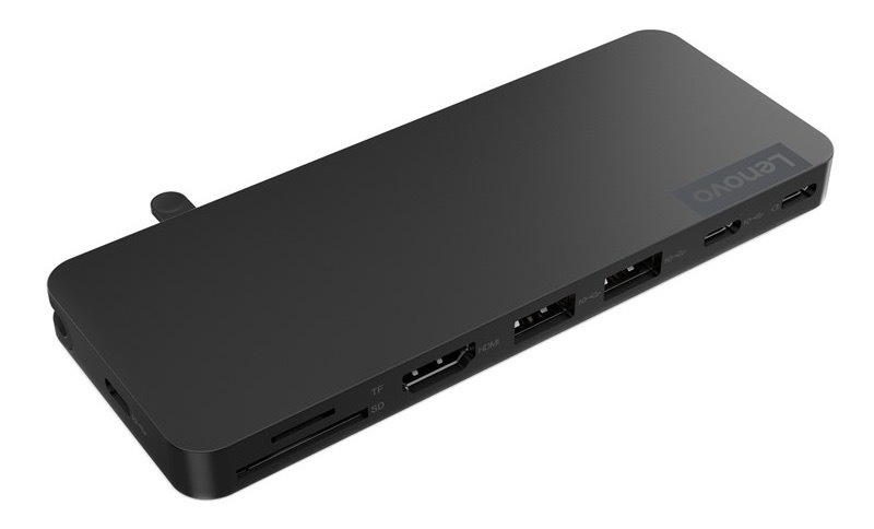 Dokovací stanice Lenovo s podporou Plug & Play, černá barva