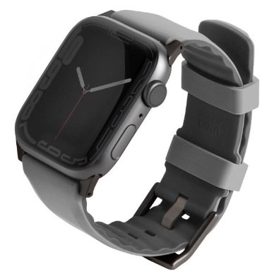 Řemínek Uniq Linus Airsoft Silicone na Apple Watch 41/40/38mm šedý