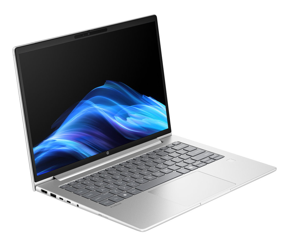 Notebook HP ProBook 4 G1a 14" stříbrný Notebook HP ProBook 4 G1a 14" otočený doprava
