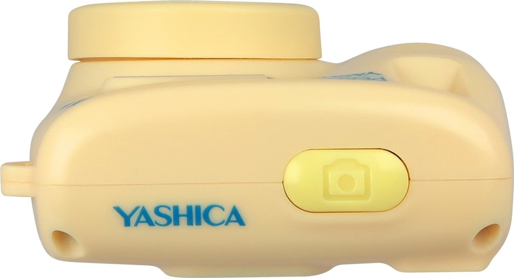 Digitální fotoaparát Yashica x Peanuts Mini Digital Camera béžový Horní panel kompaktního fotoaparátu s tlačítkem spouště