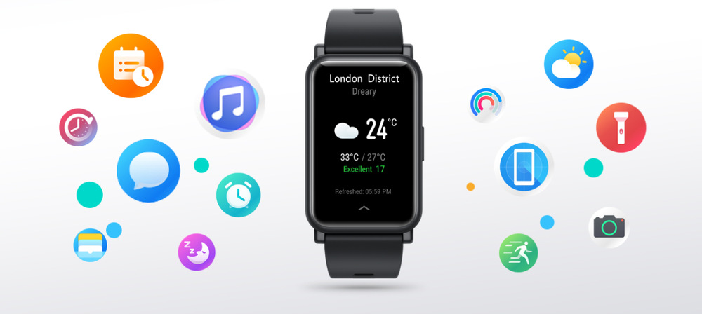 Fitness náramek HONOR Watch ES černý Fitness náramek HONOR Watch ES černý