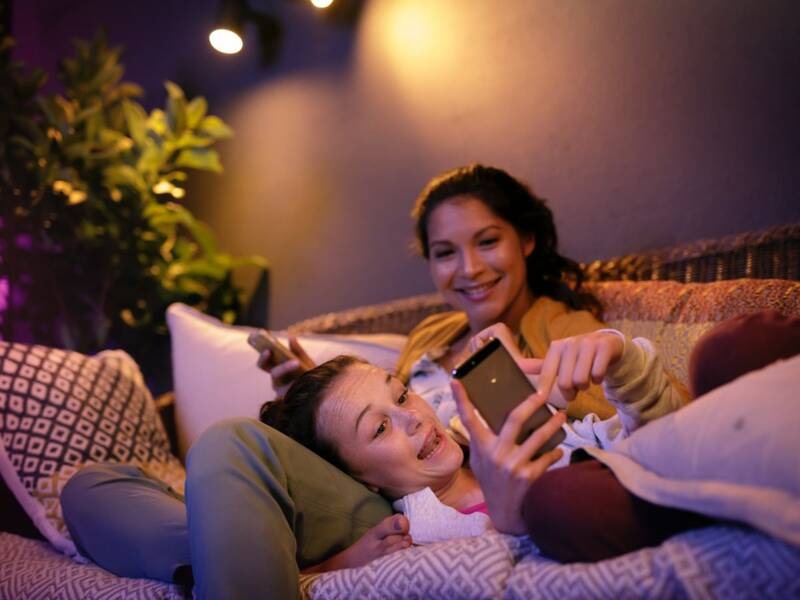 Venkovní svítidlo Philips Hue Lily White and Color Ambiance Spot 3ks černé