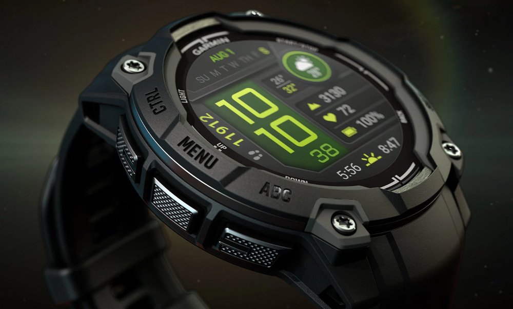 Chytré hodinky Garmin Instinct 3 - 45 mm AMOLED - Black / Black Band