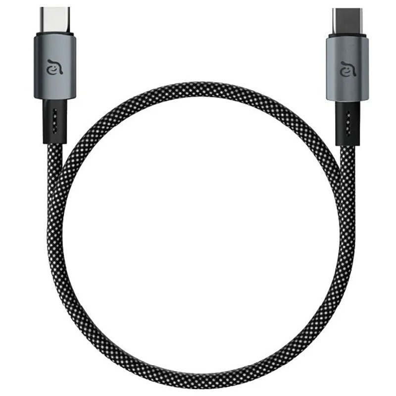 Kabel ADAM Elements CASA MS100 USB-C/USB-C 60W, 1 m černý