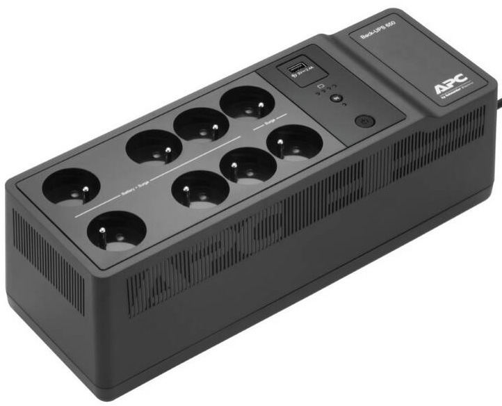 Záložní zdroj APC Back-UPS BE 650VA (400W), 230V, nabíjecí port USB