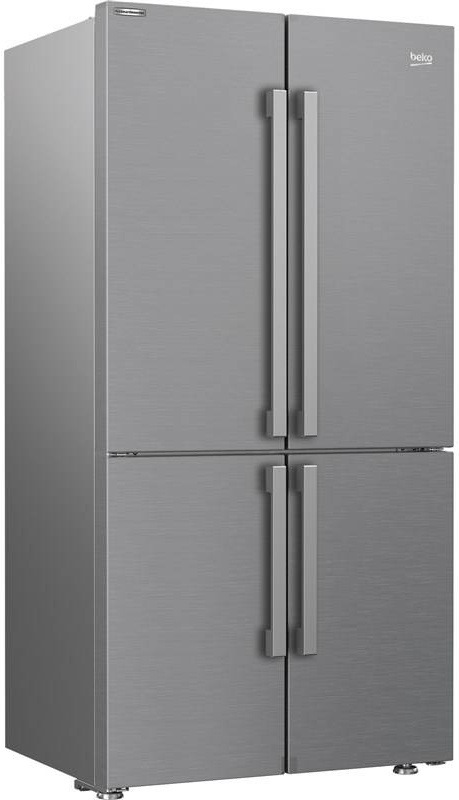 Americká lednice Beko GN1406231XBN stříbrná