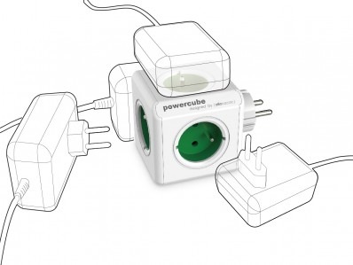 Rozbočovací zásuvka Cubenest Powercube Original USB PD 20W, USB, USB-C, 4x zásuvka bílá/červená Rozbočovací zásuvka Cubenest Powercube Original USB PD 20W, USB, USB-C, 4x zásuvka bílá/červená