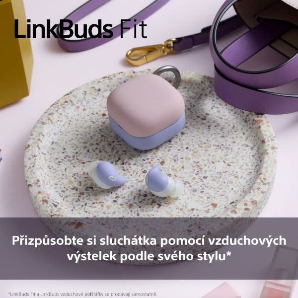 Vzduchová výstelka Sony silikonová pro sluchátka LinkBuds Fit zelená Vzduchový polštářek Sony silikonový pro sluchátka LinkBuds Fit - zelený