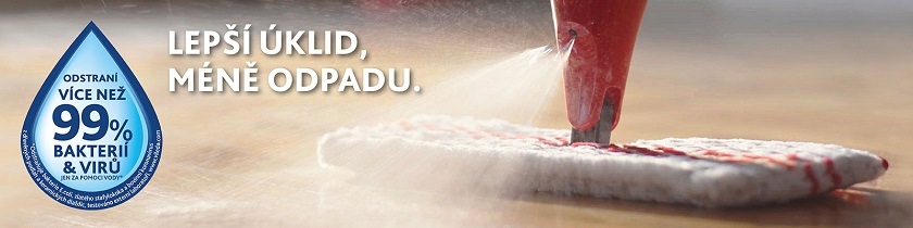 Mop sada Vileda 1.2 Spray Max mop box šedý/červený
