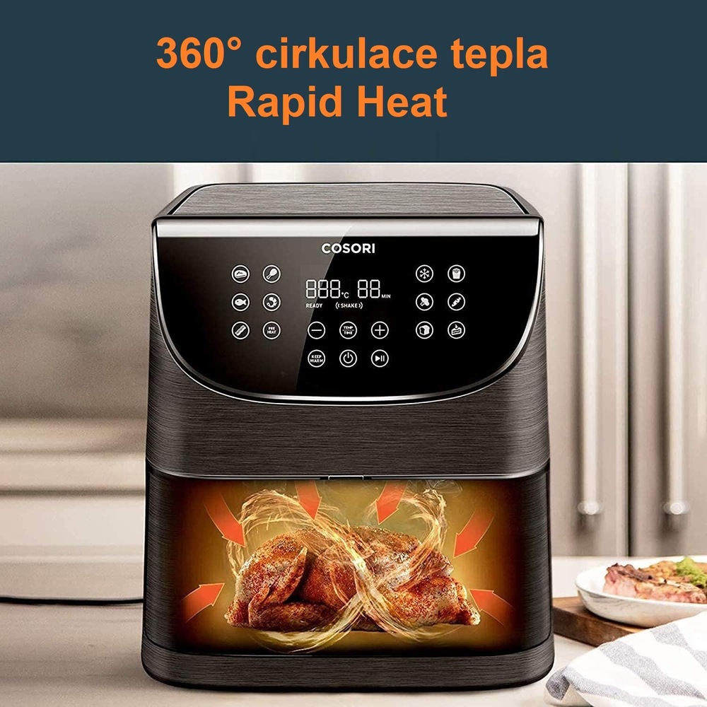 Fritéza horkovzdušná COSORI CP158 Premium 5,5 l černá