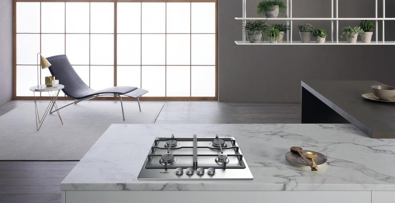 Plynová varná deska Whirlpool TKRL 660 IX nerez Varná deska plynová Whirlpool TKRL 660 IX, design Thor