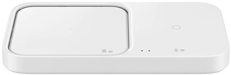 Bezdrátová nabíječka Samsung Dual 15W, bez kabelu - bílá