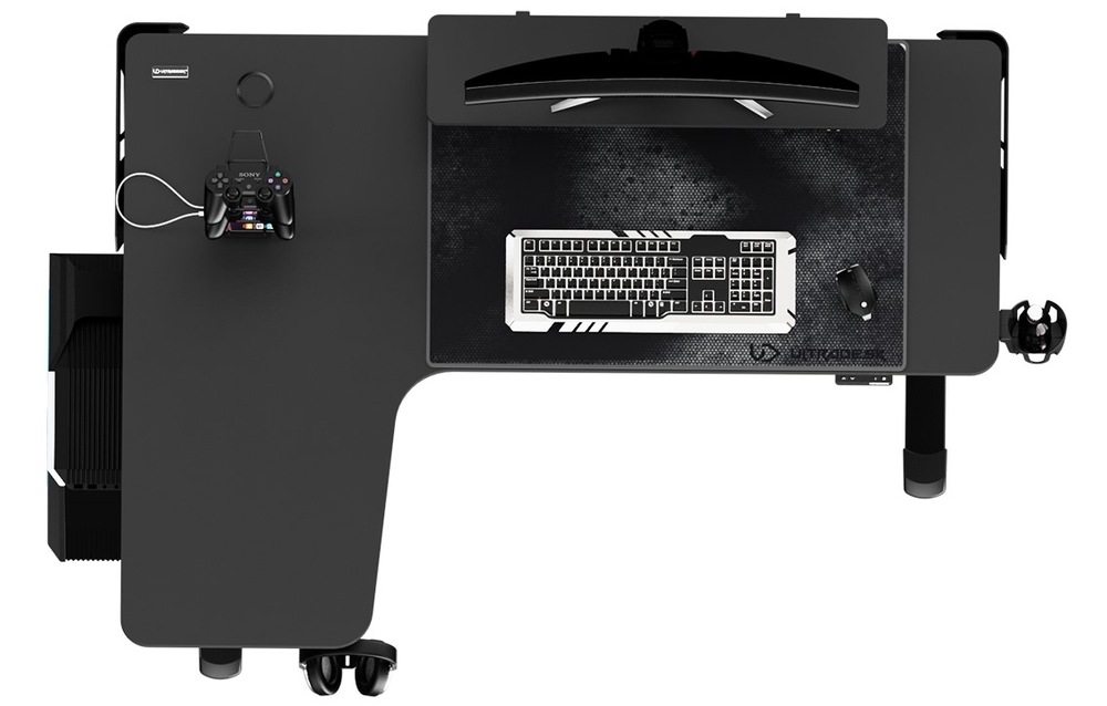 Herní stůl ULTRADESK WINGER černý Herní stůl ULTRADESK WINGER - černý