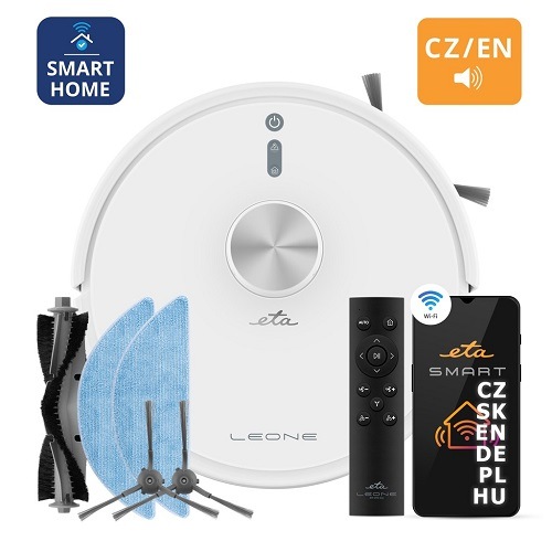 Robotický vysavač ETA Leone 5244 90000 bílý Robotický vysavač ETA Leone, zakázané zóny