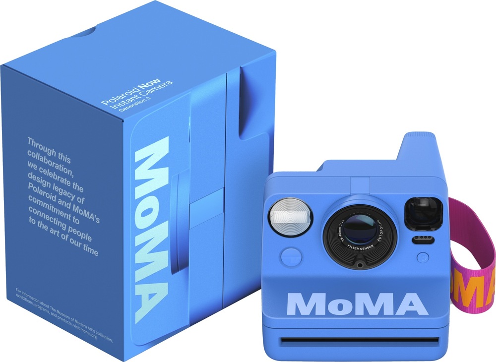 Fotoaparát Polaroid Now Gen 3 MoMa Edition ukázka i s krabicí