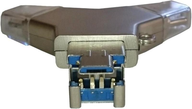USB Flash Viking 64GB, USB/USB-C/Micro USB/Lightning černý