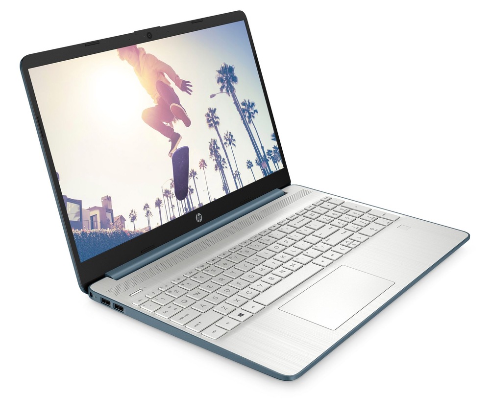Notebook HP 15s-fq3620nc + Microsoft 365 pro jednotlivce stříbrný/modrý