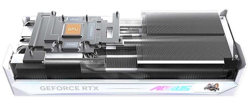 Grafická karta GIGABYTE AORUS GeForce RTX 5080 MASTER ICE 16G Grafická karta GIGABYTE AORUS GeForce RTX 5080 MASTER ICE 16G