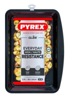 Plech na pečení Pyrex 38×24 cm černý