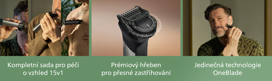 Muž holící se multifunkčním zastřihovačem Philips MG9531/15 Series 9000