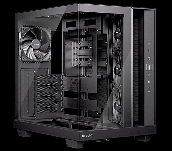 Case be quiet! LIGHT BASE 500 černá LIGHT BASE 500zaujme čistým designem bez nežádoucího RGB osvětlení