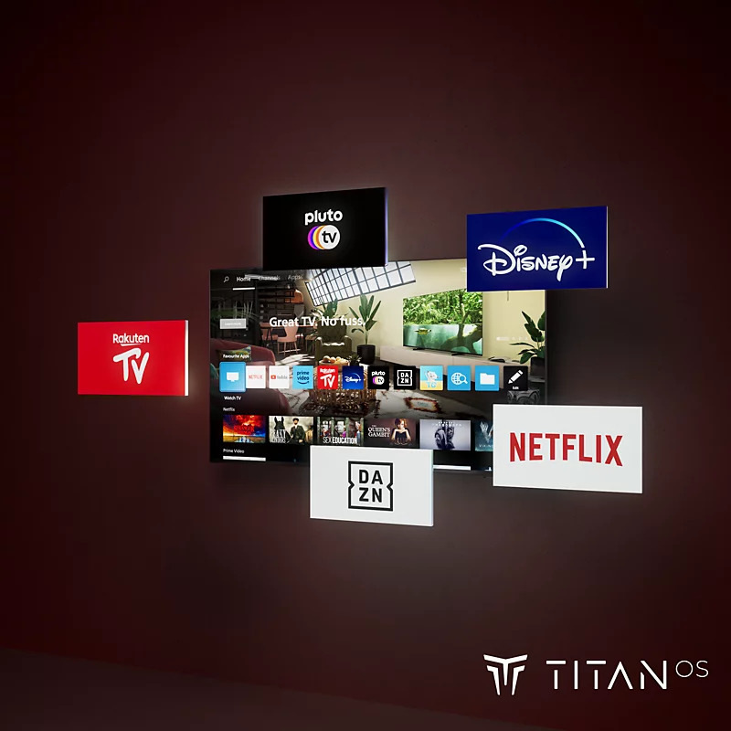 Televize Philips 65PQS8631 Součástí je operační systém Titan OS