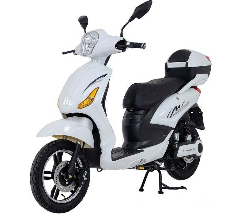 Elektroskútr RACCEWAY E-MOPED 12Ah bílá Elektroskútr RACCEWAY E-MOPED 12Ah bílá